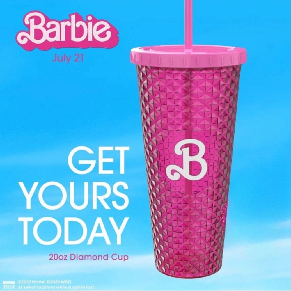 NIB Cinemark Exclusive Barbie 2023 20oz Diamond Cup